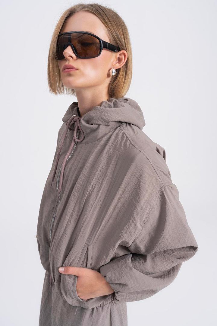 BSL Women Hooded Lined Coat - Pontevedra