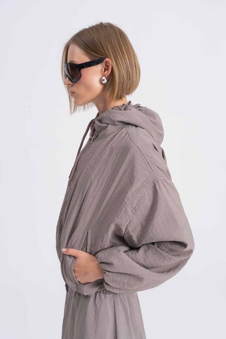 BSL Women Hooded Lined Coat - Pontevedra