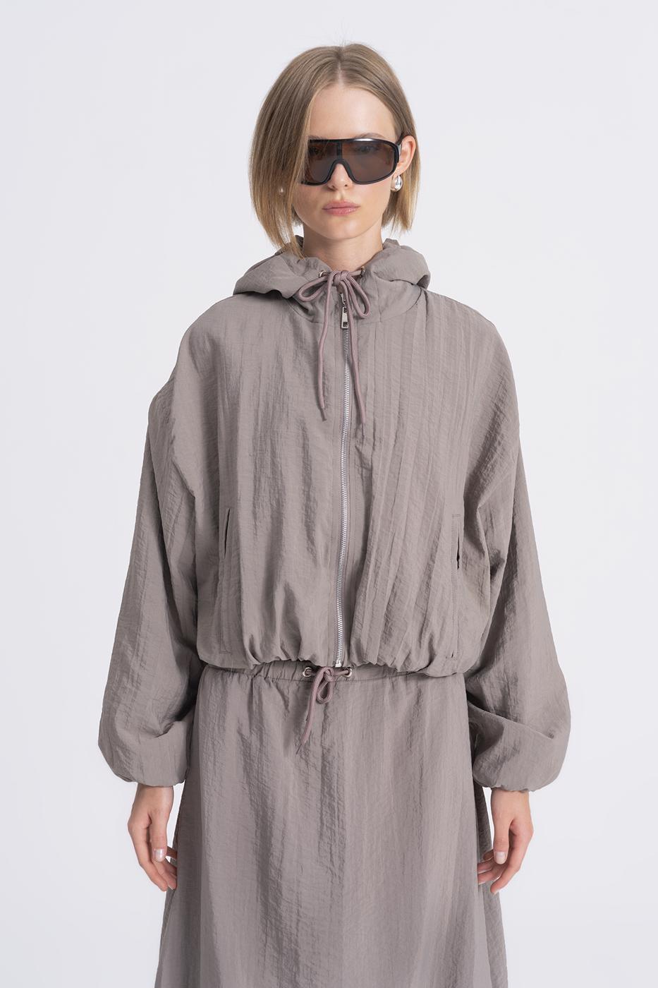 BSL Women Hooded Lined Coat - Pontevedra