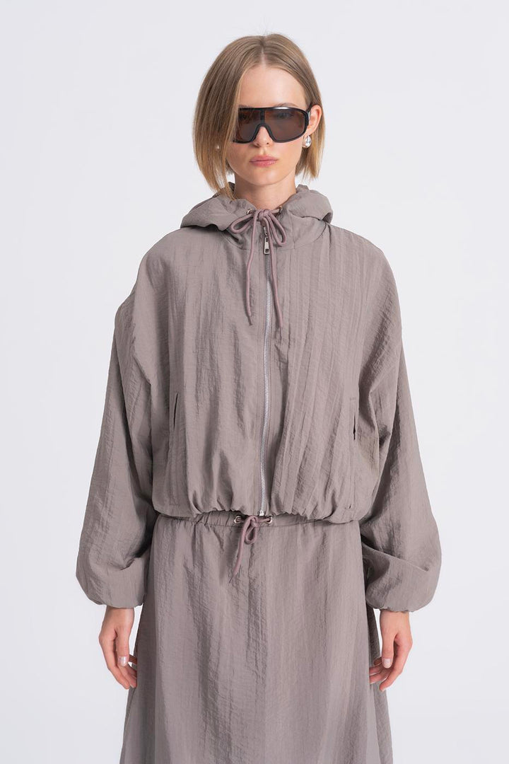 BSL Women Hooded Lined Coat - Pontevedra