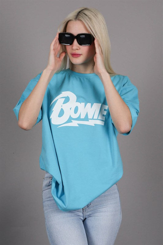 MDX Turquoise Printed Oversized T-shirt MG1514 - Grants Pass