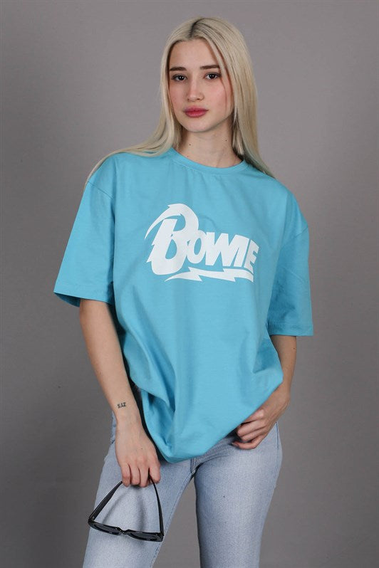 MDX Turquoise Printed Oversized T-shirt MG1514 - Grants Pass