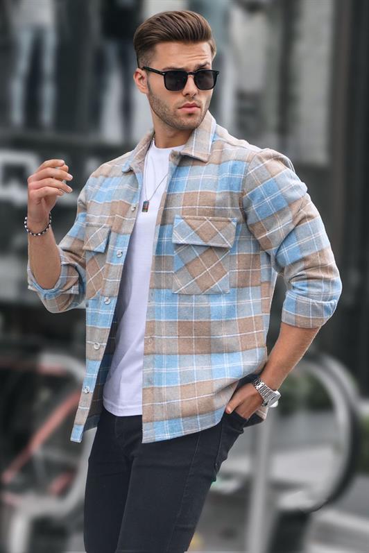 MDX Turquoise Plaid Lumberjack Shirt 6713 - Garland