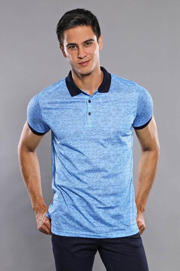 WSS Turquoise Floral Patterned T-Shirt  - Dallas