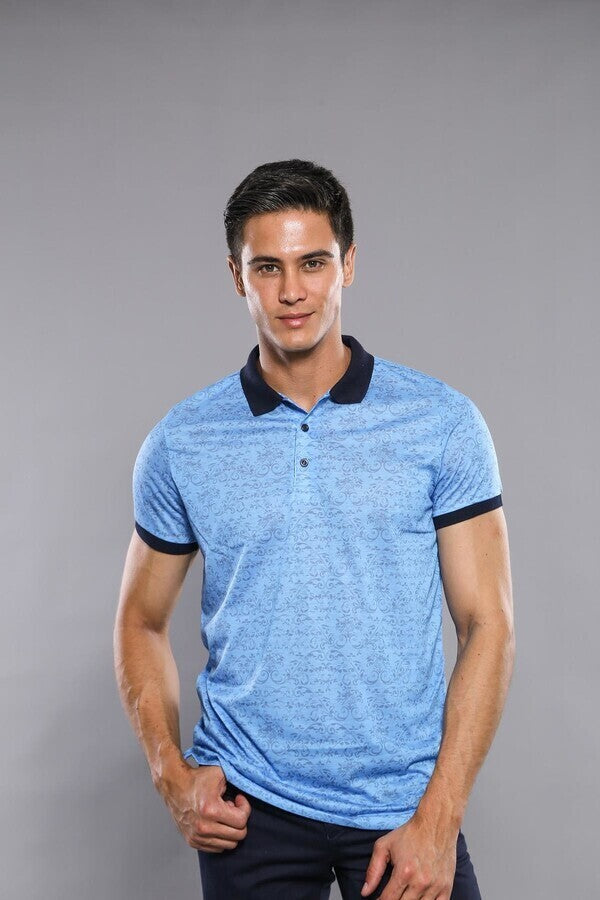 WSS Turquoise Floral Patterned T-Shirt  - Dallas