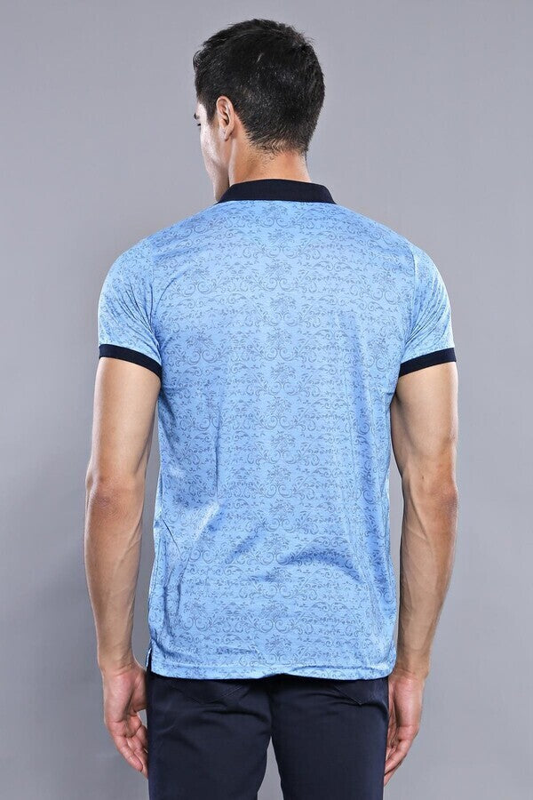 WSS Turquoise Floral Patterned T-Shirt  - Dallas
