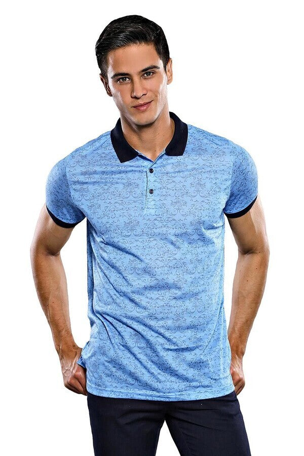WSS Turquoise Floral Patterned T-Shirt  - Dallas