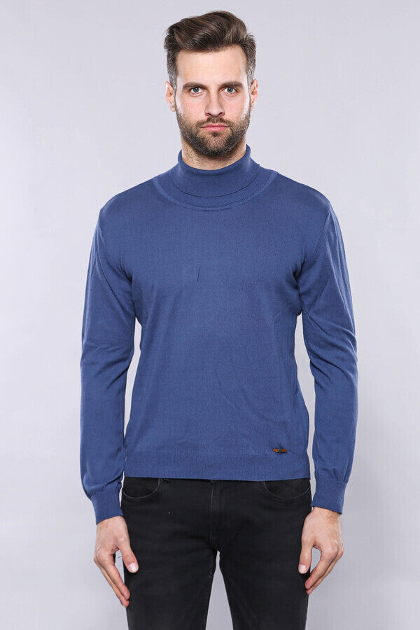 WSS Turtleneck Blue Sweater  - Svitlovodsk