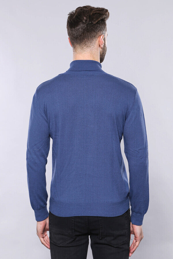 WSS Turtleneck Blue Sweater  - Svitlovodsk