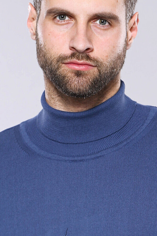 WSS Turtleneck Blue Sweater  - Svitlovodsk