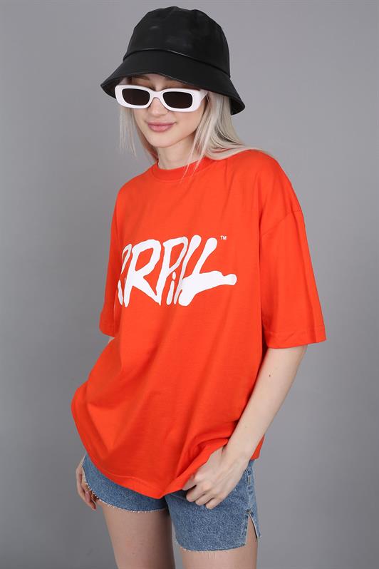 MDX Orange Printed Oversized T-shirt MG1490 - Turnhout