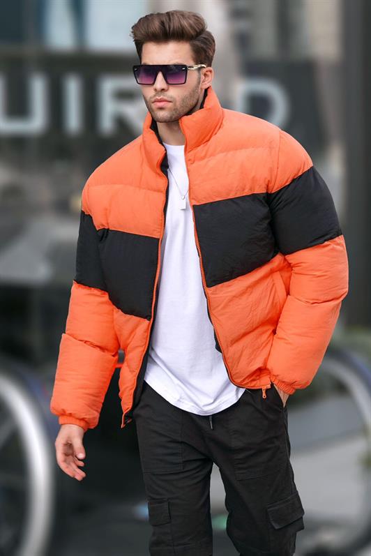MDX Orange Stand-Up Collar Puffer Jacket 6806 - Myrhorod