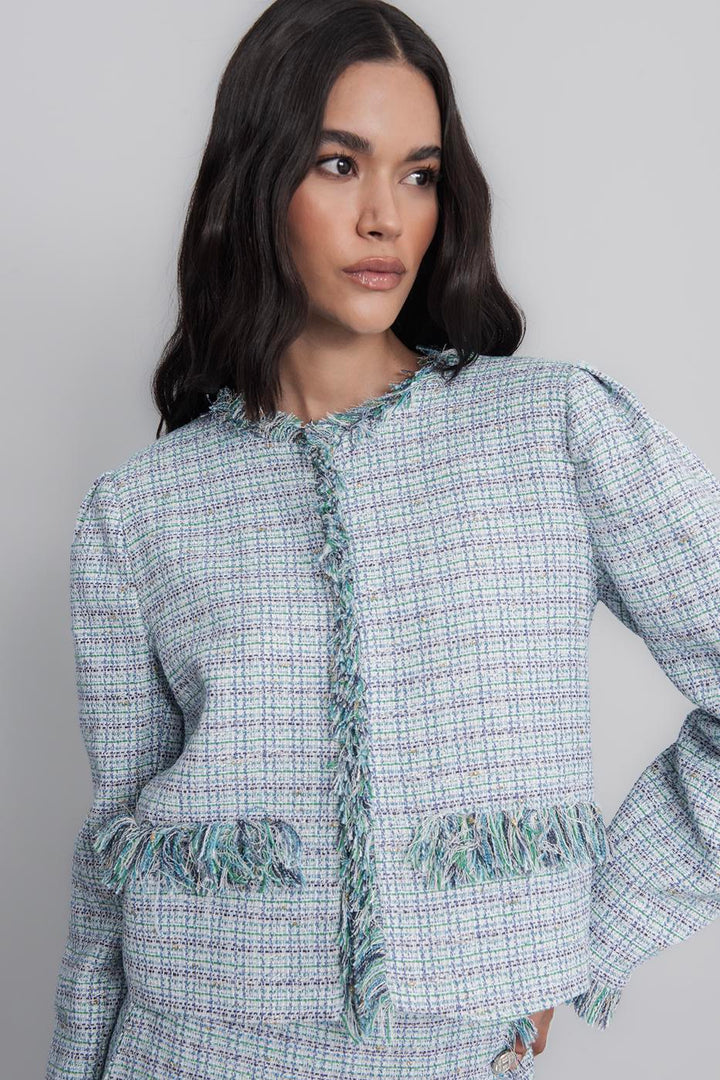 BSL Women Tweed Crop Jacket - Charleville-Mézières