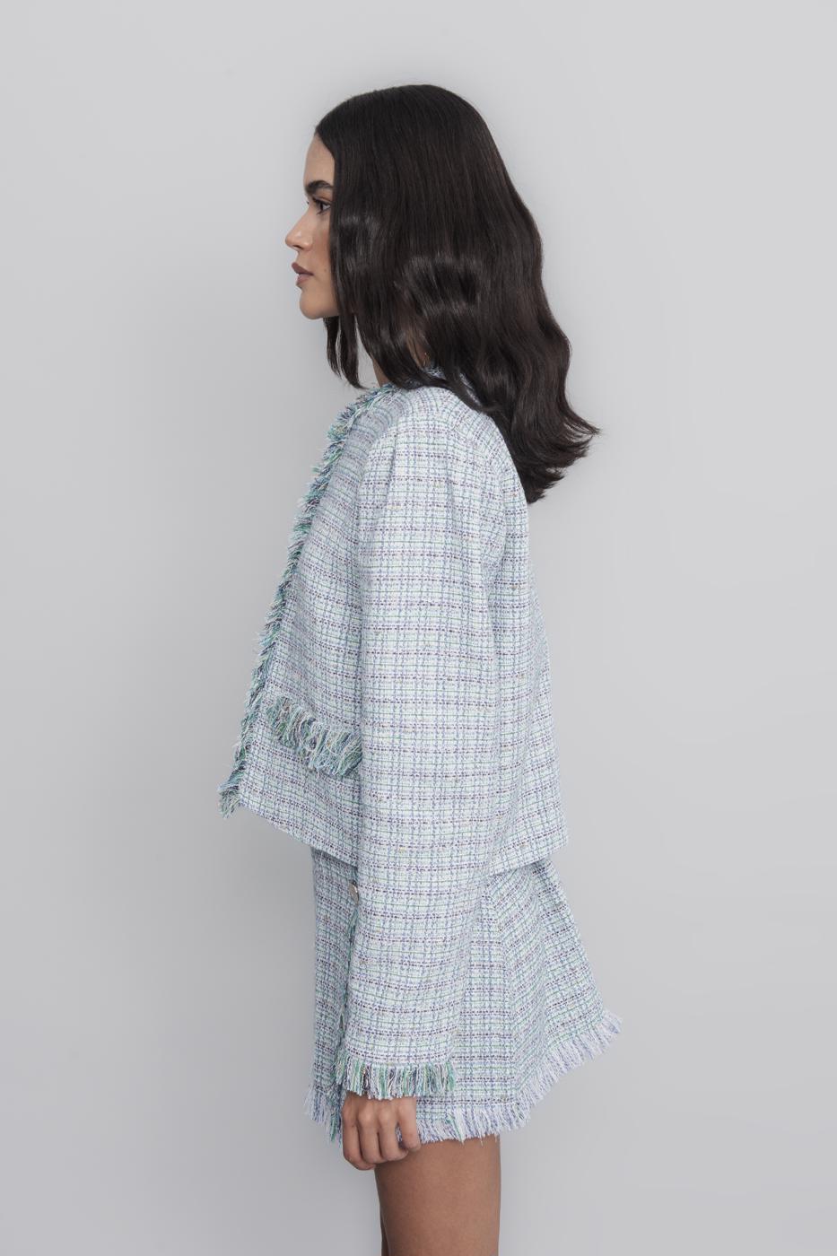 BSL Women Tweed Crop Jacket - Charleville-Mézières