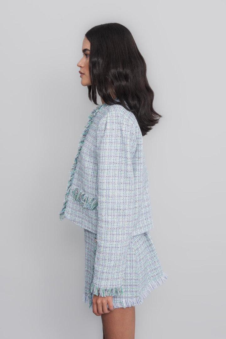 BSL Women Tweed Crop Jacket - Charleville-Mézières