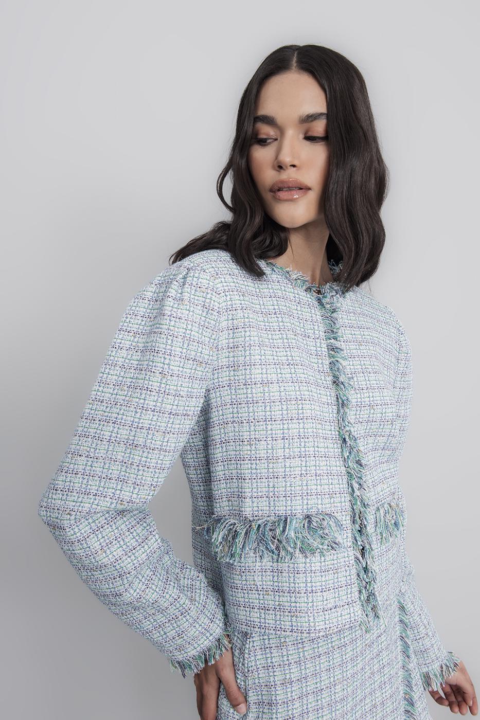 BSL Women Tweed Crop Jacket - Charleville-Mézières