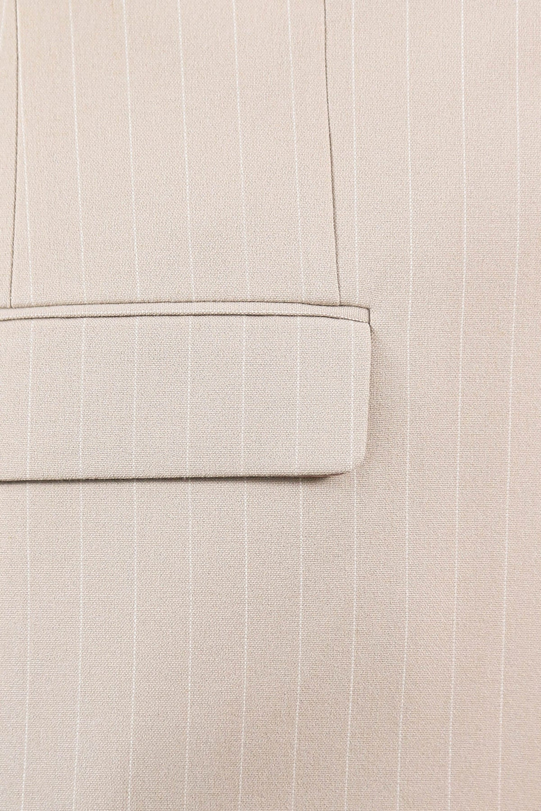 WSS Pinstripe Single Button Vested Cream Men's Suit –  - Burleson