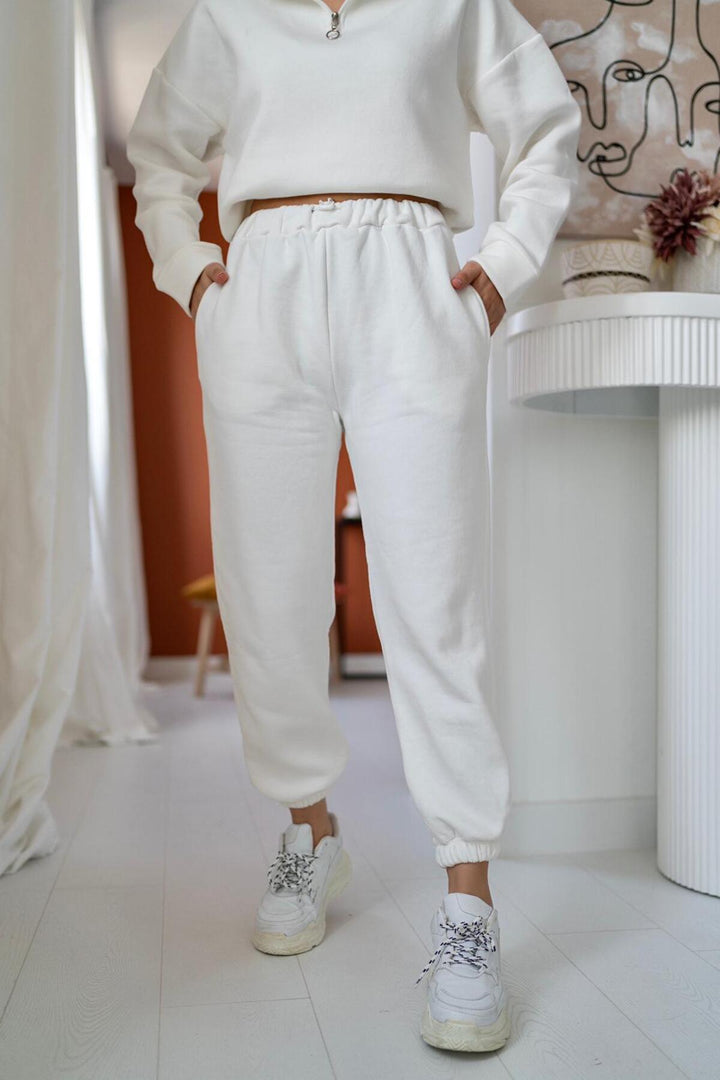 ELS Three Thread Tracksuit Set - White - Lakewood Ranch
