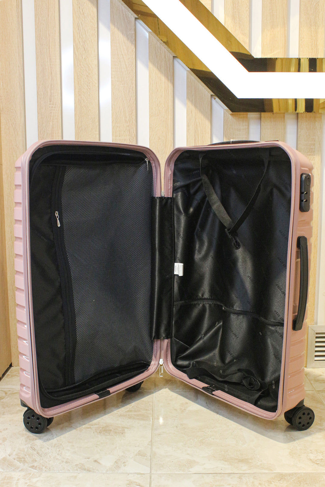FST Unisex Large Size Suitcase 438CA10663B Powder - Dover