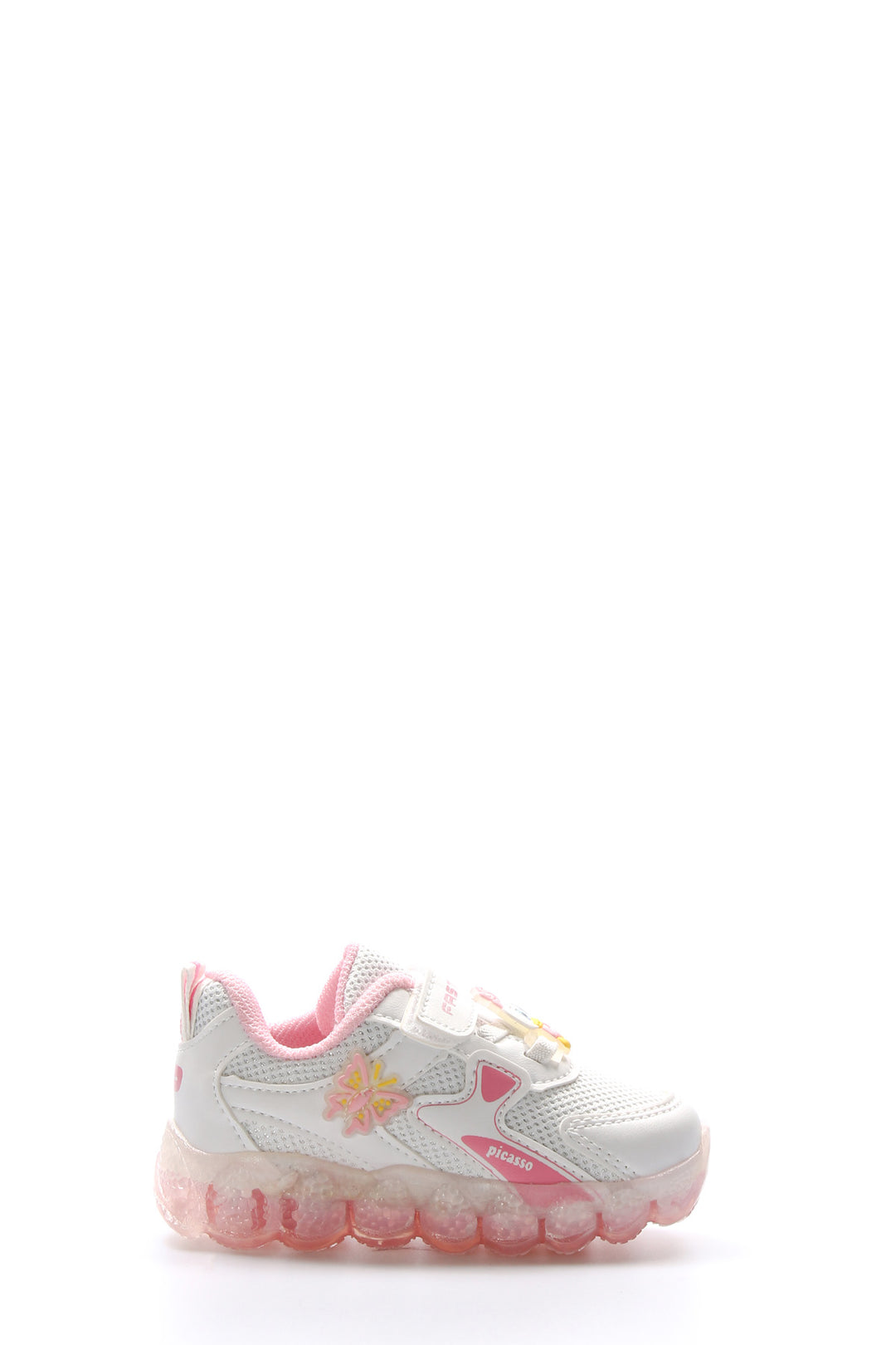 FST Unisex Kids Sneaker Shoes 461BA118 White Pink - Saint-Germain-en-Laye