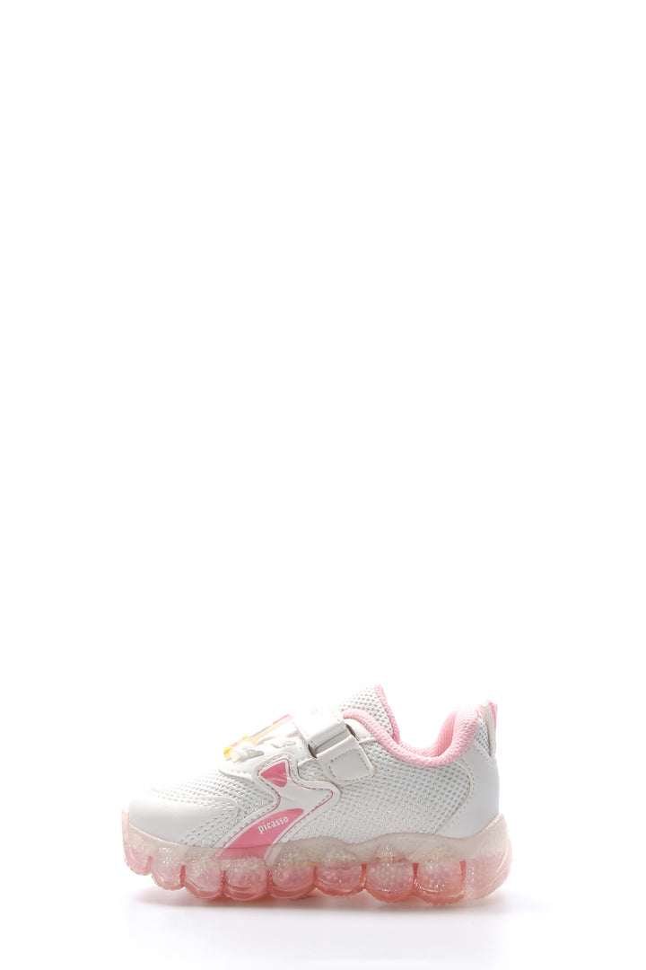 FST Unisex Kids Sneaker Shoes 461BA118 White Pink - Saint-Germain-en-Laye