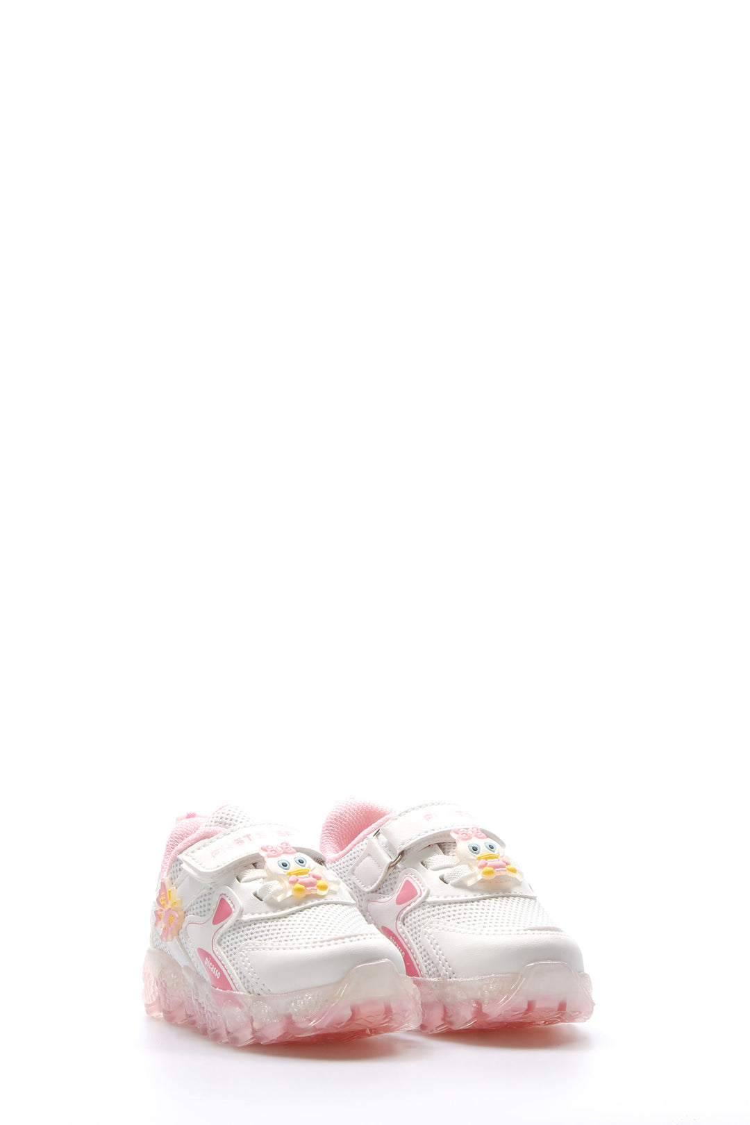 FST Unisex Kids Sneaker Shoes 461BA118 White Pink - Saint-Germain-en-Laye
