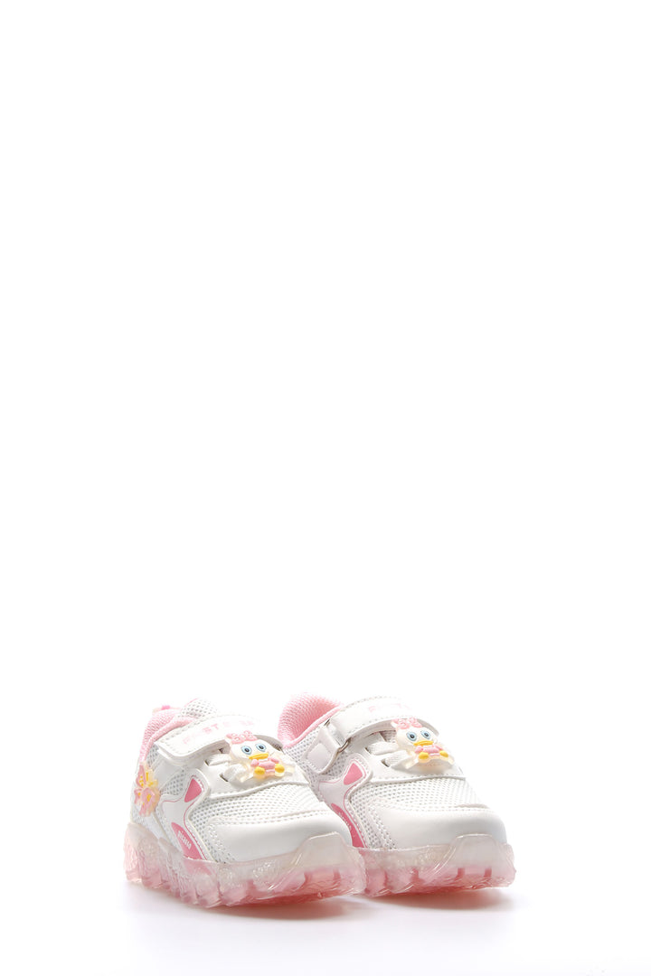FST Unisex Kids Sneaker Shoes 461BA118 White Pink - Saint-Germain-en-Laye