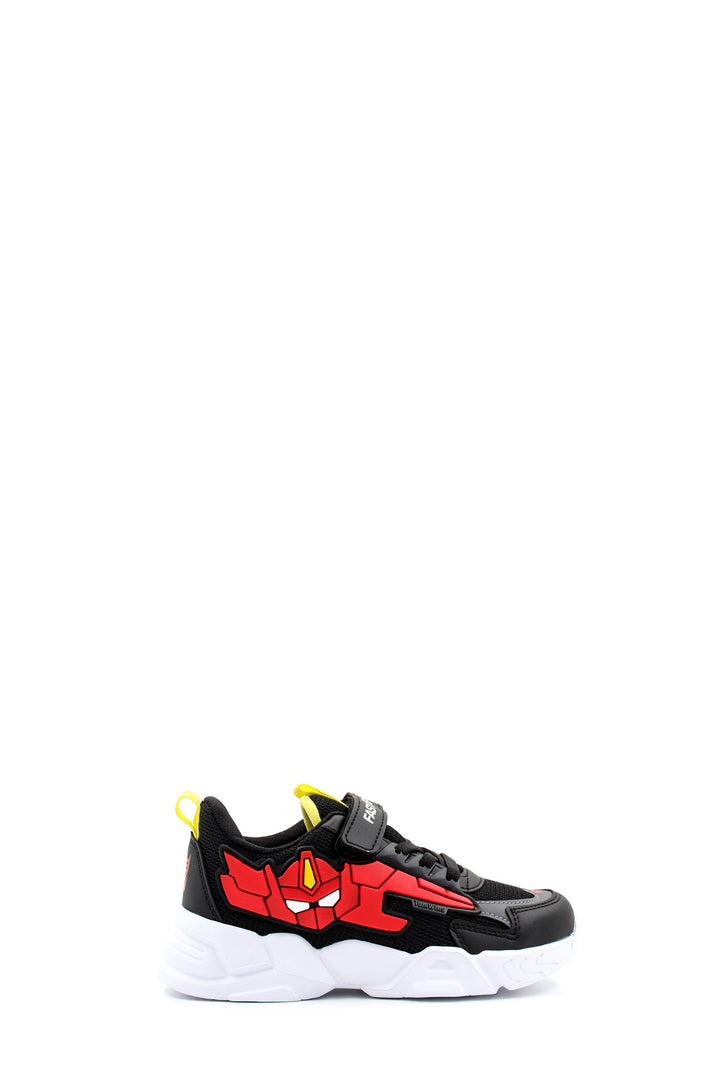 FST Unisex Kids Sneaker Shoes 615XCA023 Black Red Anorak - Blainville