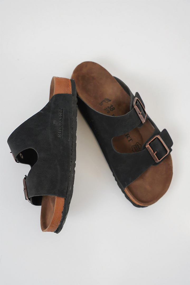 BGD Women Unisex Orthopedic Slipper 010182 - Black - Jackson