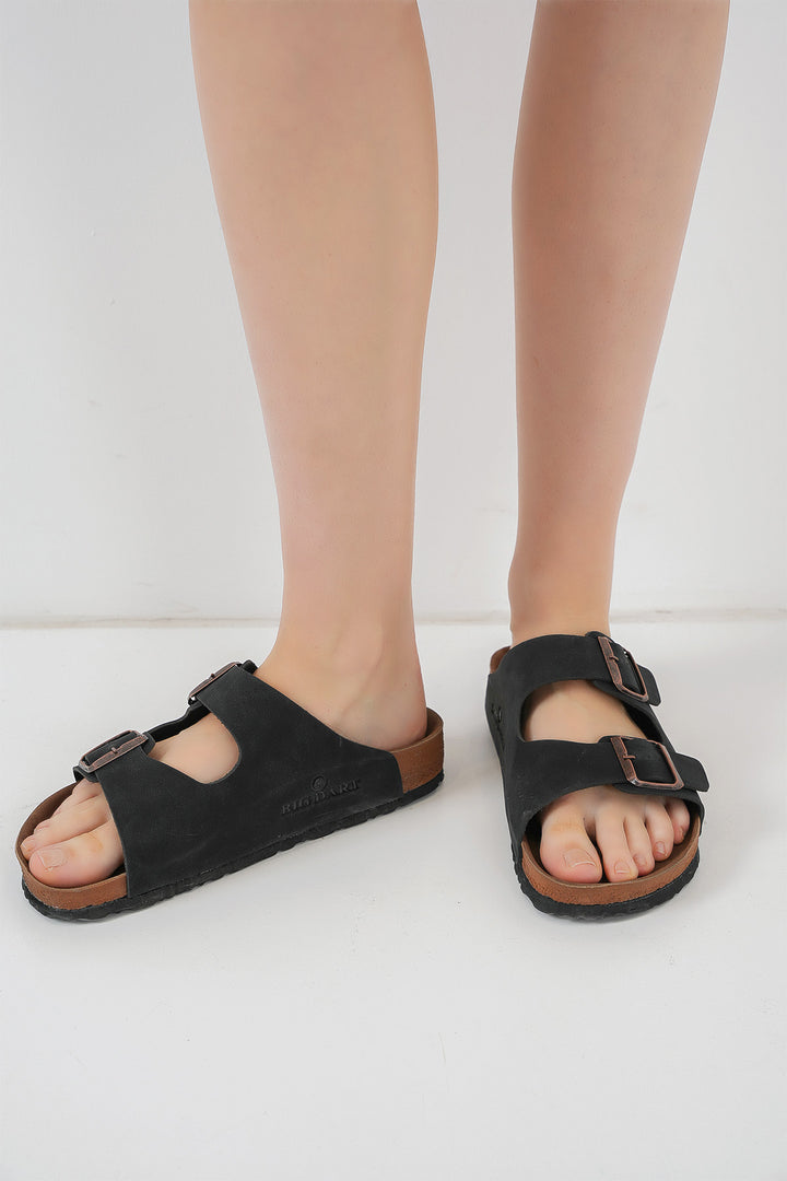 BGD Women Unisex Orthopedic Slipper 010182 - Black - Jackson