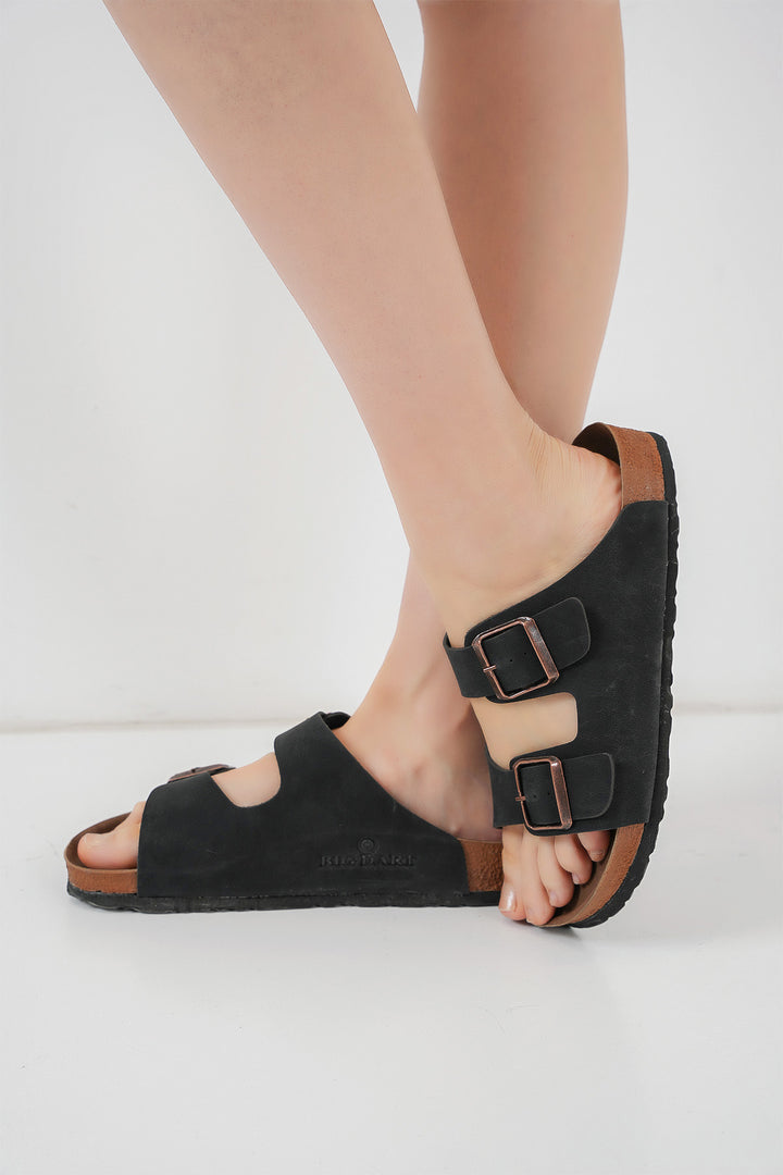 BGD Women Unisex Orthopedic Slipper 010182 - Black - Jackson