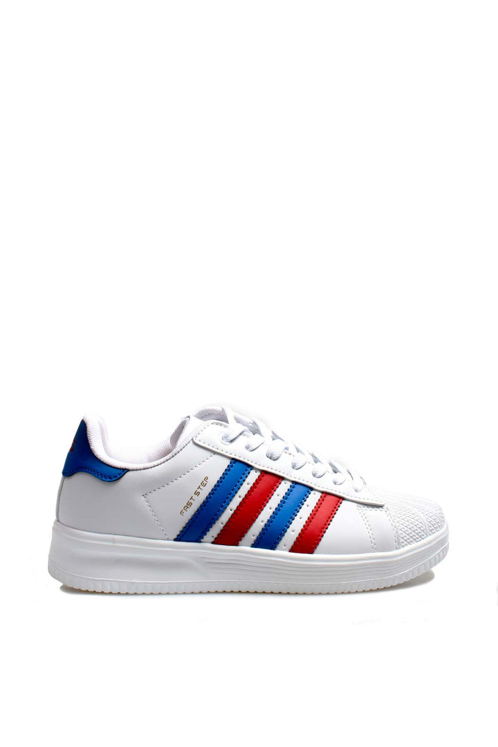 FST Unisex Sneaker Shoes 572XA2555 White Navy Red - Northwich