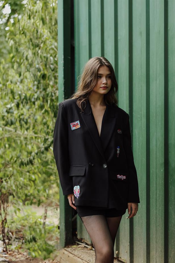 RYN Quilted Oversized Jacket - Black - Tequisquiapan