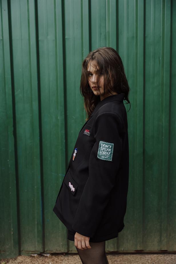 RYN Quilted Oversized Jacket - Black - Tequisquiapan