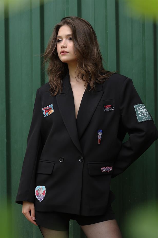 RYN Quilted Oversized Jacket - Black - Tequisquiapan