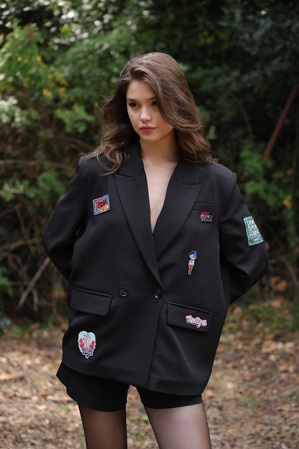 RYN Quilted Oversized Jacket - Black - Tequisquiapan
