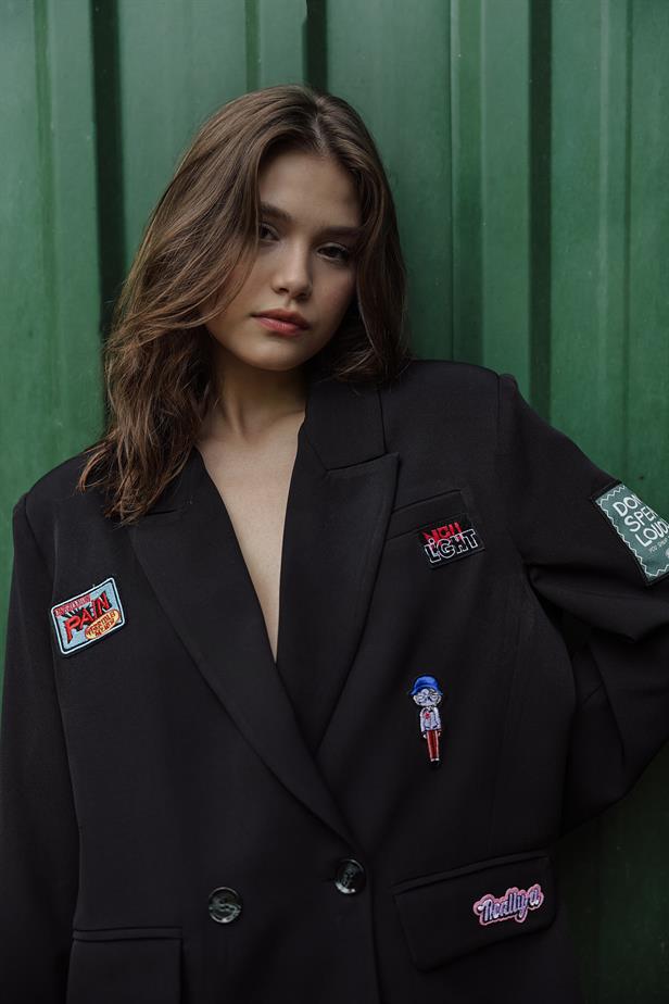 RYN Quilted Oversized Jacket - Black - Tequisquiapan