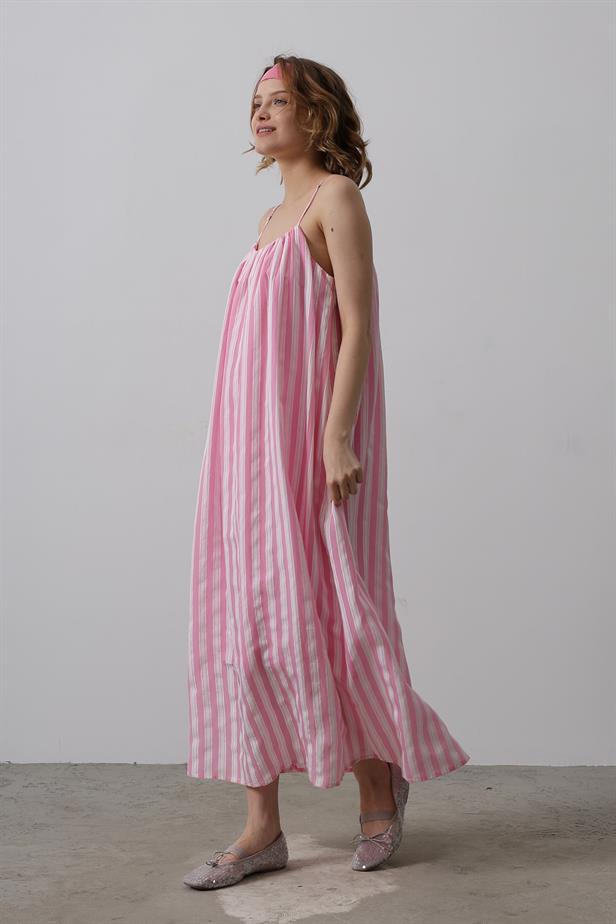 RYN Hanging Line Pattern Dress - Pink - Tournai