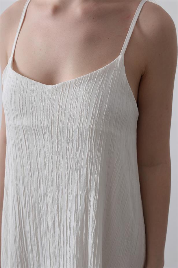 RYN Hanging Long Bell Dress - White - Belluno