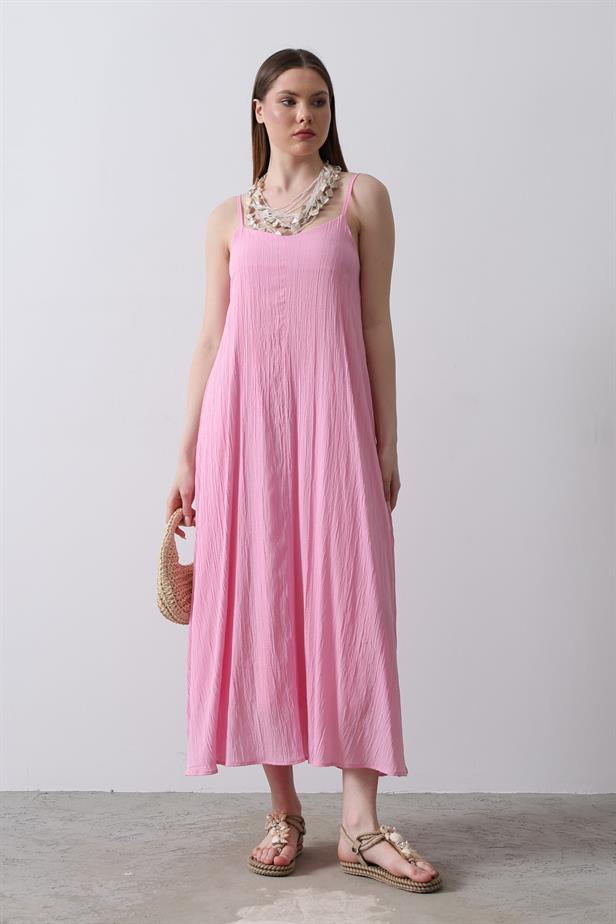 RYN Hanging Long Bell Dress - Candy Pink - Berkeley
