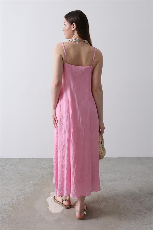 RYN Hanging Long Bell Dress - Candy Pink - Berkeley