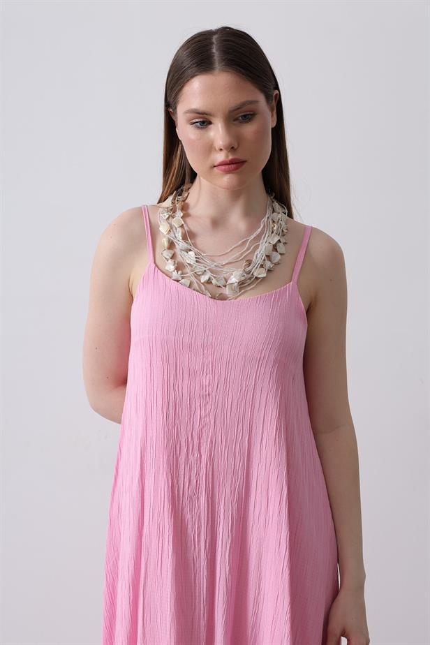 RYN Hanging Long Bell Dress - Candy Pink - Berkeley