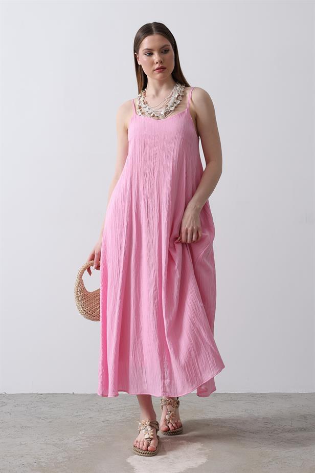 RYN Hanging Long Bell Dress - Candy Pink - Berkeley