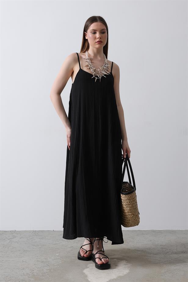 RYN Hanging Long Bell Dress - Black - Rubí
