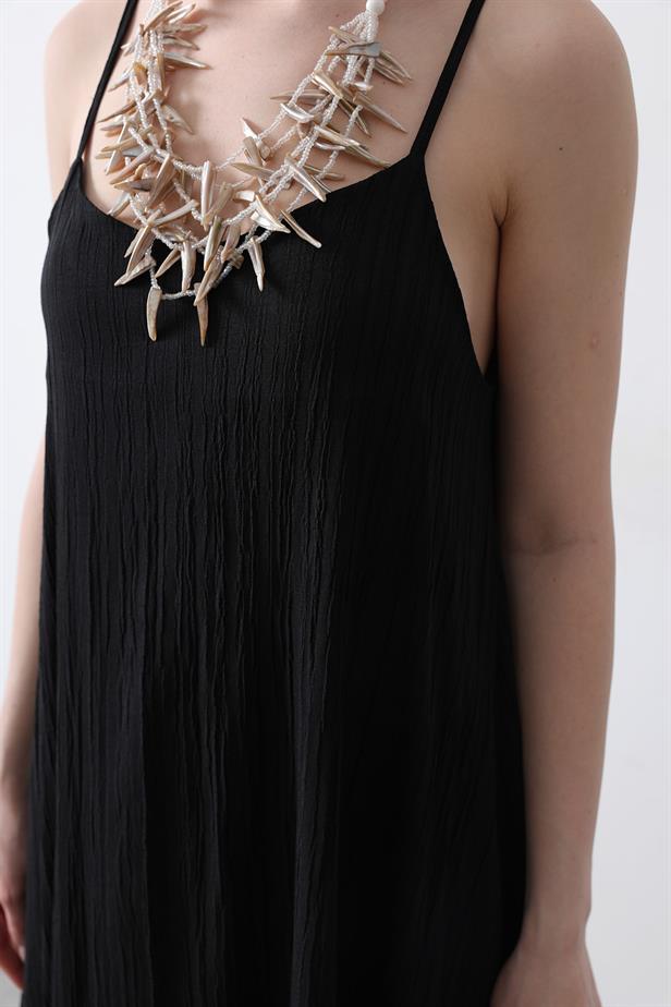 RYN Hanging Long Bell Dress - Black - Rubí