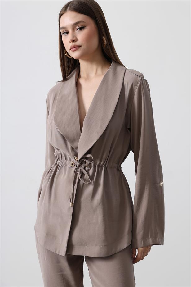 RYN Lace-up Modal Set - Mink - Rotterdam