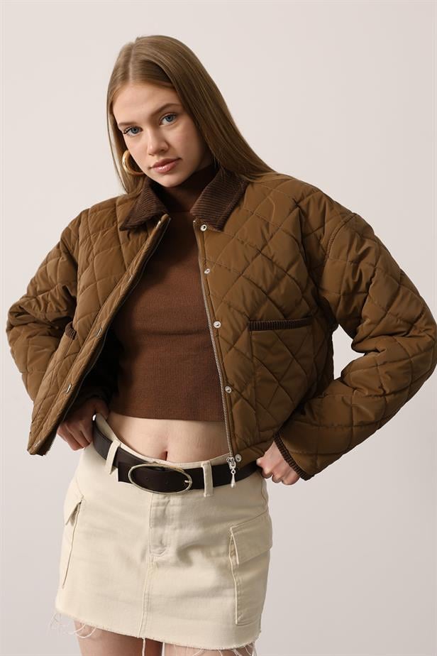 RYN BAKLAMA DESENLİ MONT - Camel - Porta Westfalica