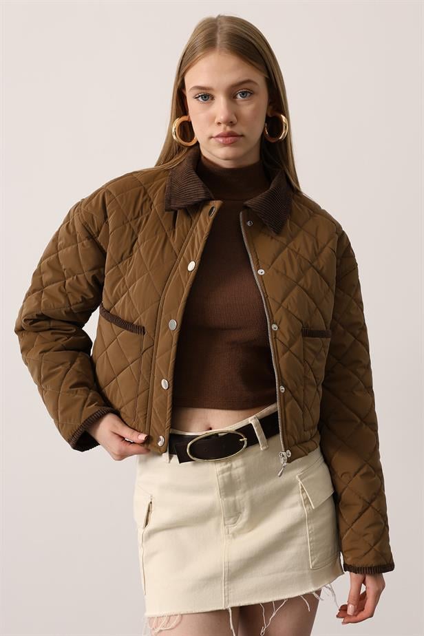 RYN BAKLAMA DESENLİ MONT - Camel - Porta Westfalica