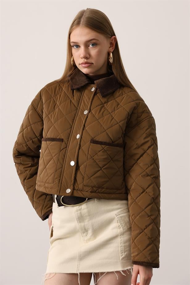 RYN BAKLAMA DESENLİ MONT - Camel - Porta Westfalica