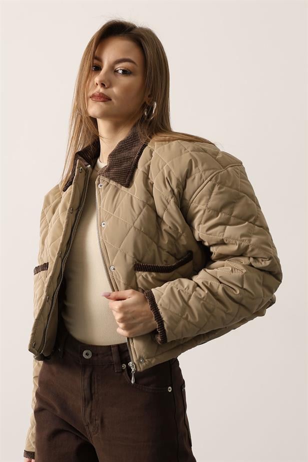 RYN BAKLAVA PATTERNED COAT - Stone - Queens